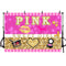 Celebration Baby Girl Birthday Party Backdrop for Photography Make Up Lipstick Blush Powder Cake Glitter Pink Kiss Background