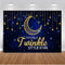 Twinkle Twinkle Little Star Photography Background Navy Blue Starry Moon Baby Shower Vinyl Photo Backdrop Kids Party Banner Cake Table Decor Supplies