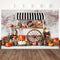 Fall Thanksgiving Photography Backdrop Halloween Rustic Brick Wall Harvest Background Autumn Pumpkins Maple Leaves Baby Shower Party Decoration Photo Studio