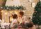 Toile de fond de noël pour photographie, cheminée en brique, pour enfants et adultes, cabine Photo de famille, décor de Studio pour séance photo, bébé, nouveau-né 