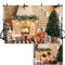 Toile de fond de noël pour photographie, cheminée en brique, pour enfants et adultes, cabine Photo de famille, décor de Studio pour séance photo, bébé, nouveau-né 