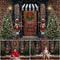 Christmas Backdrop for Photography Outdoor Wood Door Newborn Kid Portrait Photo Background Photoshoot Studio Props