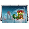 Christmas Photography Background Winter Snow Santa Claus Boots House Gift Candyland Kids Portrait Backdrop Photo Studio