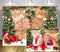 Christmas Rustic Barn Wood Door Backdrop Photocall Xmas Tree Gift Birthday Portrait Background Snow Winter Festival Party Decor