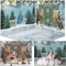 Customize 3 Style Christmas Photography Backdrops Winter Snow Pine Bokeh Photocall Background Photo Studio Snowman Decoration