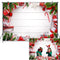 Toile de fond murale en bois blanc de noël, cadeau de vacances, arrière-plan en bois, décorations de fête du nouvel an, arrière-plan Photo