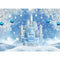 Christmas Winter Castle Portrait Backdrop for Photography Balls Snowfield Photo Booth Background Studio Decoration