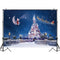 Christmas Castle Backdrop Santa Claus Gift Photography Backdrops Winter Snow Children Backgrounds for Photo Studio