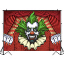 Cirque rouge tente toile de fond Halloween horreur Clown fête d'anniversaire Photo fond activité bannière décorative photographie décors 