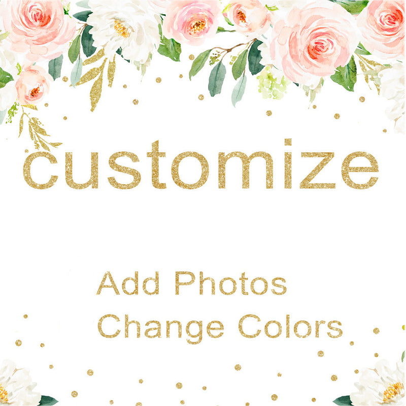 Personalice, agregue una foto o un logotipo y cambie el color para una personalización compleja