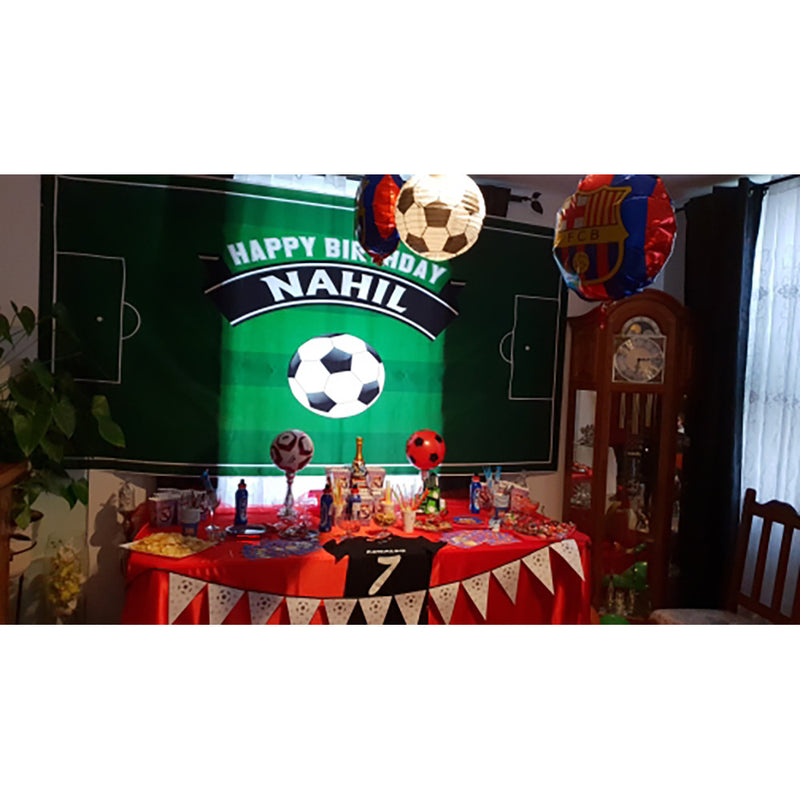 Customize Soccer Background Photography Birthday Celebration Communion Photocall Newborn Photo Football Backdrops Studio Props