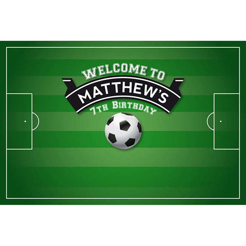 Customize Soccer Background Photography Birthday Celebration Communion Photocall Newborn Photo Football Backdrops Studio Props