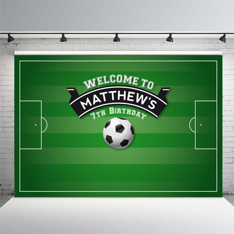 Customize Soccer Background Photography Birthday Celebration Communion Photocall Newborn Photo Football Backdrops Studio Props