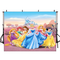 Princess Party Background Decors Girls Birthday Photo Backdrop Birthday Party Decor Backdrop Photo Studio