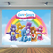 Care Bears Photo Backdrop Girls Birthday Party Decoration Party Photo Booth Background for Photography Studio