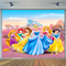 Princess Party Background Decors Girls Birthday Photo Backdrop Birthday Party Decor Backdrop Photo Studio