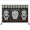 Day of The Dead Halloween Background for Mexican Fiesta Skull Floral Photography Backdrop Pattern Kids Birthday Party Banner