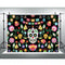 Day of The Dead Backdrop for Mexican Fiesta Sugar Skull Flowers Halloween Photography Background Dia DE Los Muertos Decorations Banner