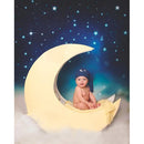 Clouds Photography Backdrops Twinkle Little Stars Moon Vinyl Photography for Backdrop for Baby Digital Printed Photo Backgrounds for Photo Studio