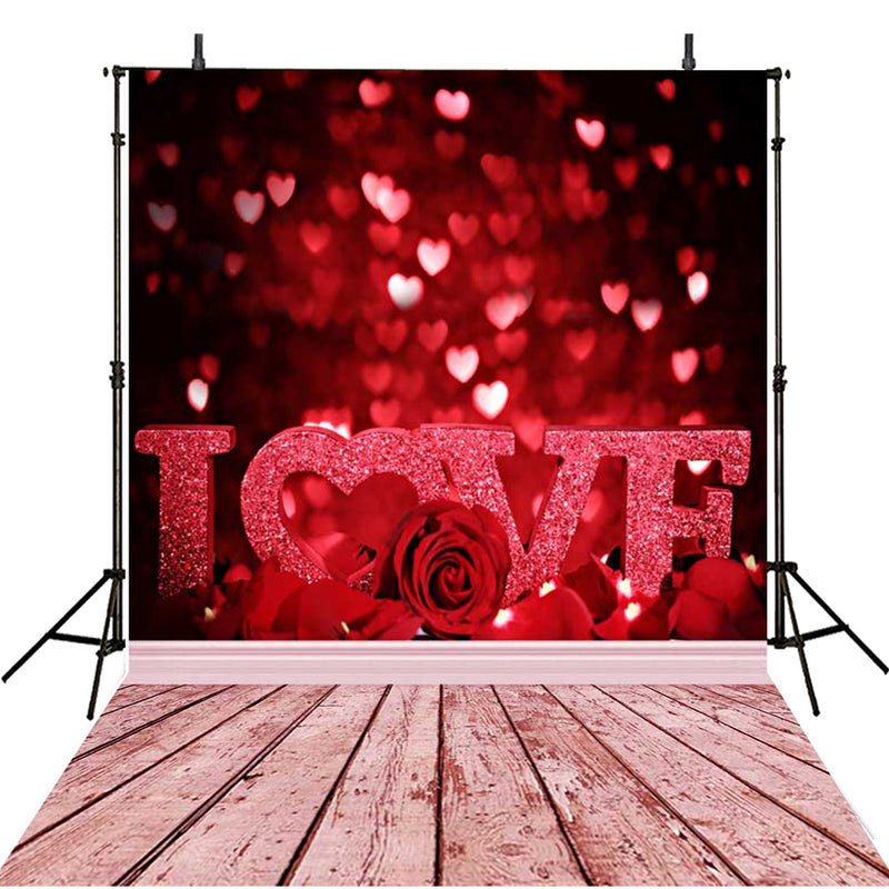 vinyl backdrops for photography 5x7ft valentines day background red love backdrops for photography backdrop twinkle backdrops for photographers valentines day wood floor backdrops bokeh background