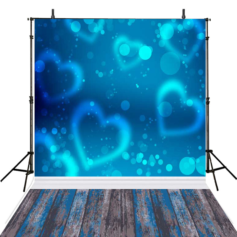 vinyl backdrops for photography 6x8 valentines day background blue love backdrops for photography backdrop twinkle backdrops for photographers valentines day heart wood floor backdrops bokeh background