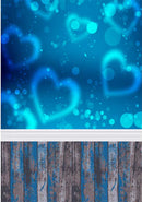 vinyl backdrops for photography 6x8 valentines day background blue love backdrops for photography backdrop twinkle backdrops for photographers valentines day heart wood floor backdrops bokeh background