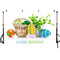 Happy easter backdrop Easter egg spring banner background for photography studio home party decor photo background video vinyl
