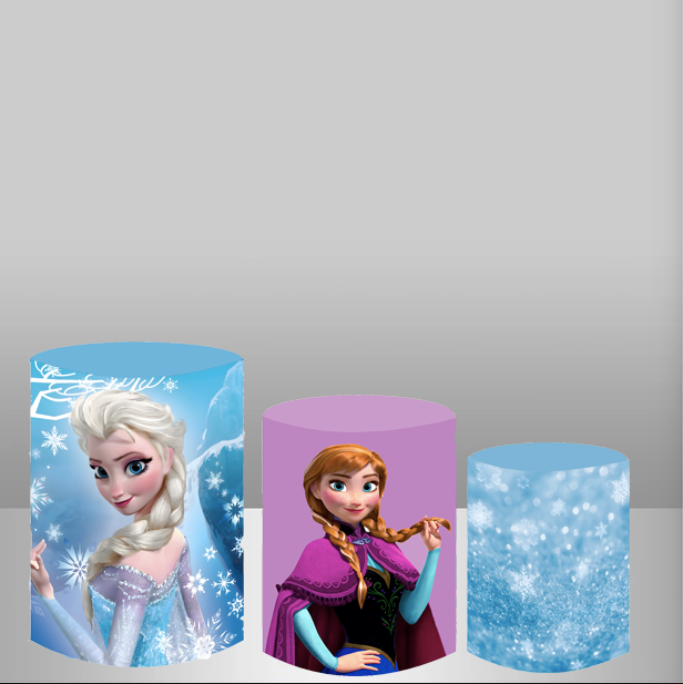 Frozen Round Backdrops Elsa Party