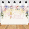 Fairy Princess Children Birthday Photo Backdrops Pink Floral Butterflies Pixie Party Banner Background for Photography Booth