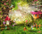 Conte de fées forêt photographie décors enfants arrière-plans Photo Studio champignons elfes fleurs Photo fond