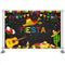 Fiesta Party background Cowboy Balloon Mexico Firework Backdrop Guitar Backgrounds cactus Banquet Chili Backdrops