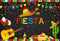Fiesta fête fond Cowboy ballon mexique feu d'artifice toile de fond guitare arrière-plans cactus Banquet Chili décors