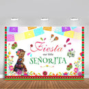 Fiesta bébé douche décors tribu petite princesse photographie fond mexique bébé Senorita fête bannière toile de fond