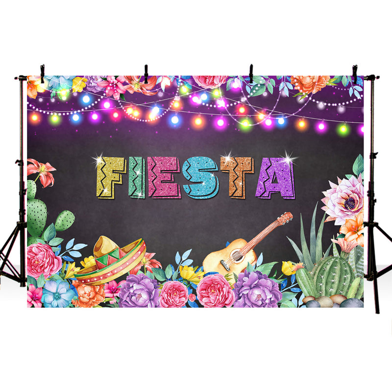Fiesta Backdrop for photography Colorful Glitter background for photo studio Mexican party Photographic Studio
