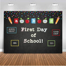First Day of School Backdrop for Photography Chalkboard Signs Commemorate Background for Photo Shoot Party Decoration Supplies