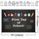 First Day of School Backdrop for Photography Chalkboard Signs Commemorate Background for Photo Shoot Party Decoration Supplies