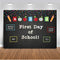 First Day of School Backdrop for Photography Chalkboard Signs Commemorate Background for Photo Shoot Party Decoration Supplies