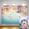Fleurs colorées photographie décors printemps fond décors accessoires bébé douche vinyle photo toile de fond filles