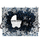 10x8ft winter wonderland photo backdrop winter onederland photography backdrop snowflake photo booth props for boys christmas winter snowflake photo background for picture