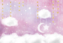 twinkle twinkle little star photo backdrops happy birthday customized birthday photo booth props for baby shower clouds birthday photo backdrop stars moon pink background for photo happy birthday