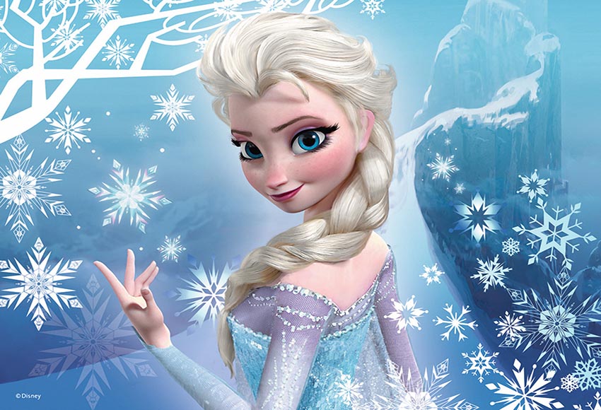 Frozen Birthday Princess Photography Background Elsa Children Baby Ice cream winter Backdrop Snow Winter Backdrop Photo Studio