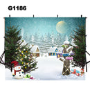 winter snow photo backdrop snowflake Christmas tree photography background Merry Xmas eve photo booth props indoor decor Vinyl Fabric backdrop