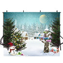 merry christmas photo backdrop snowflake photography background winter snowman photo booth props Merry Xmas backdrops gifts for kids