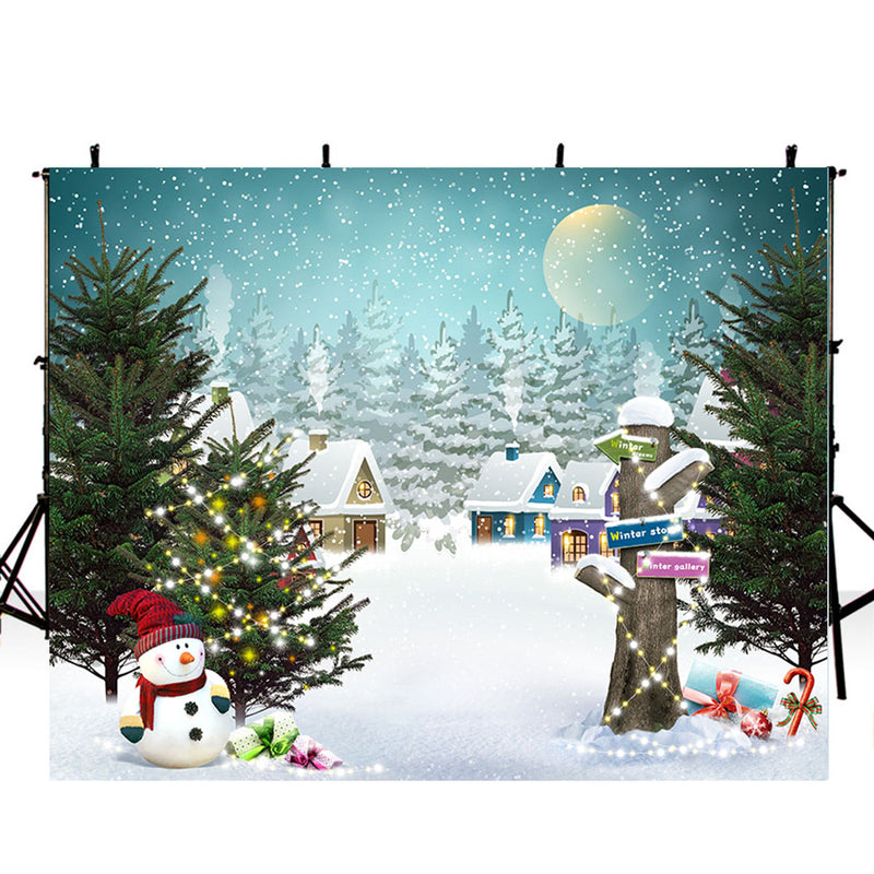 merry christmas photo backdrop snowflake photography background winter snowman photo booth props Merry Xmas backdrops gifts for kids