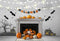 halloween photo backdrop 10x8 black bats photo backdrop vinyl white wall backdrop for picture Pumpkin Lantern photography background for kids photo props clearance