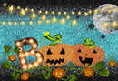 black light photo backdrop halloween 8x6 Sparkle photo backdrop for halloween meiguisha Pumpkin Lantern photography background for child backgound for picture moon