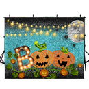 black light photo backdrop halloween 8x6 Sparkle photo backdrop for halloween meiguisha Pumpkin Lantern photography background for child backgound for picture moon