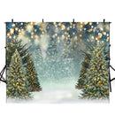 Bokeh Shine Photography Backdrops Glitter Christmas Tree Background Backdrops Snow Forest Winter Props Xmas Vinyl photo Backdrop