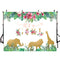 One Wild Photography Backdrop Girls Birthday Banner Background Jungle Safari Baby Shower Decoration for Photo Studio