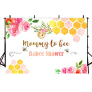 Newborn Mommy to Bee Photo Background for Baby Shower Birthday Party Decoration Babee Shower Backdrop for Photography Studio